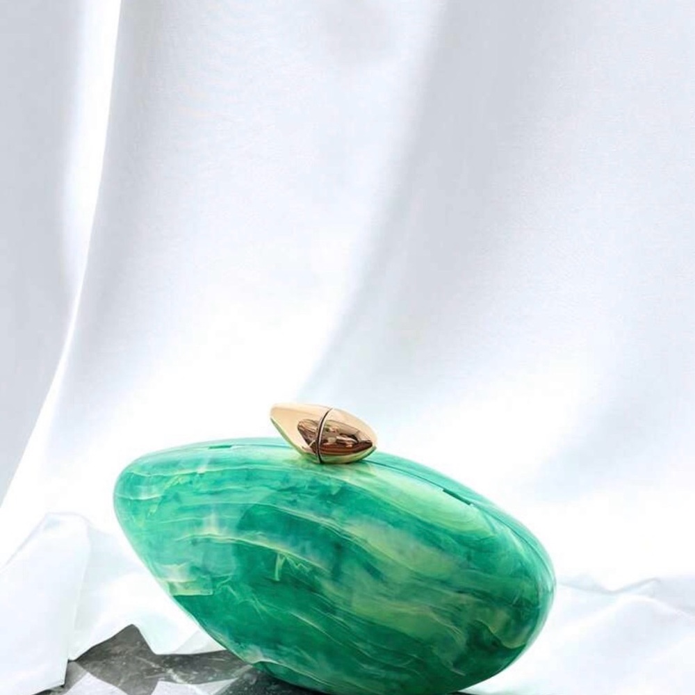 Green and Gold Clutch